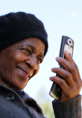 Cell phone user